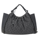 GUCCI GG Canvas Hand Bag Black 76554 Auth 155472-2