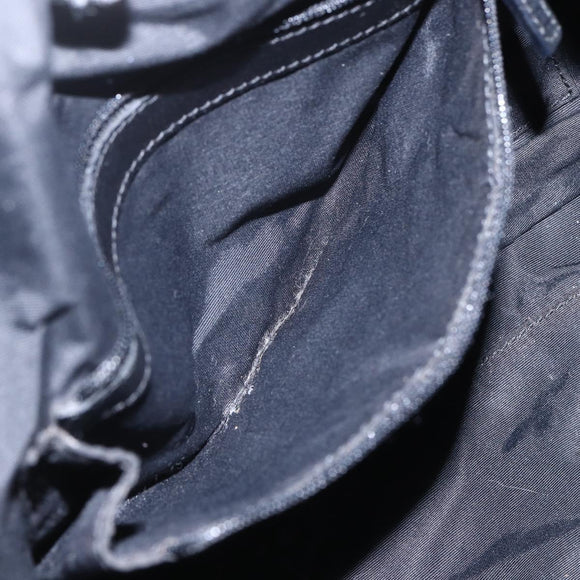 GUCCI GG Canvas Hand Bag Black 76554 Auth 155472