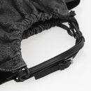 GUCCI GG Canvas Hand Bag Black 76554 Auth 155472-7