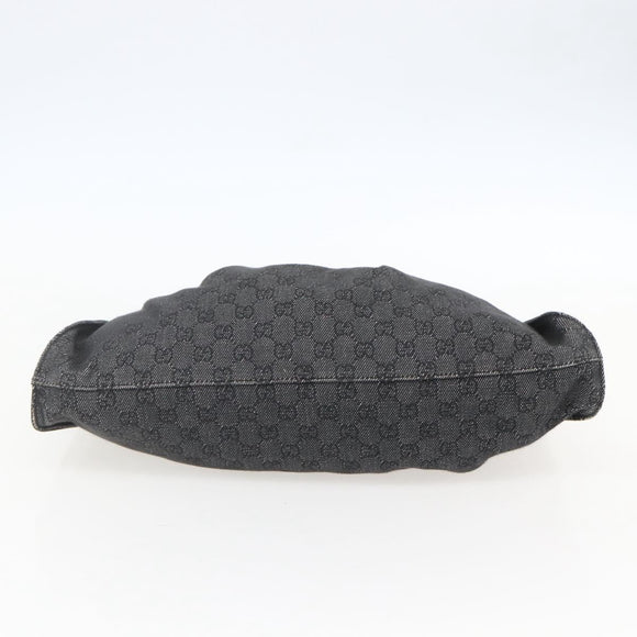 GUCCI GG Canvas Hand Bag Black 76554 Auth 155472