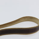 LOEWE Anagram Shoulder Bag Suede Beige Gold Auth 155473-8