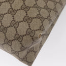 GUCCI GG Supreme Tote Bag PVC Beige Gold 39 02 061 Auth 155474-14
