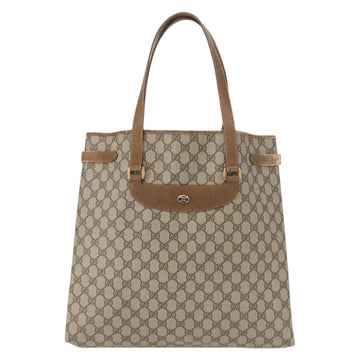 GUCCI GG Supreme Tote Bag PVC Beige Gold 39 02 061 Auth 155474 - 0