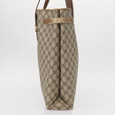 GUCCI GG Supreme Tote Bag PVC Beige Gold 39 02 061 Auth 155474-4