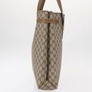 GUCCI GG Supreme Tote Bag PVC Beige Gold 39 02 061 Auth 155474-6