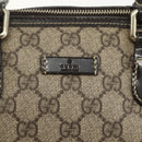 GUCCI GG Supreme Hand Bag PVC Beige Gold 190259 Auth 155475-17