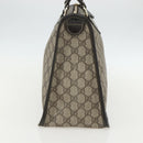 GUCCI GG Supreme Hand Bag PVC Beige Gold 190259 Auth 155475-4