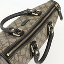 GUCCI GG Supreme Hand Bag PVC Beige Gold 190259 Auth 155475-6