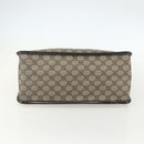 GUCCI GG Supreme Hand Bag PVC Beige Gold 190259 Auth 155475-5