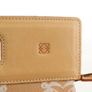 LOEWE Anagram Hand Bag Canvas Beige Gold Auth 155478V-17