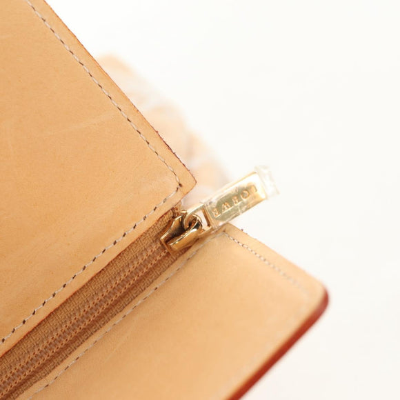 LOEWE Anagram Hand Bag Canvas Beige Gold Auth 155478V