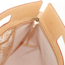 LOEWE Anagram Hand Bag Canvas Beige Gold Auth 155478V-18