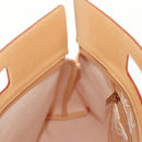 LOEWE Anagram Hand Bag Canvas Beige Gold Auth 155478V-19