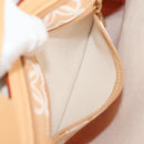 LOEWE Anagram Hand Bag Canvas Beige Gold Auth 155478V-21