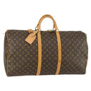 LOUIS VUITTON Monogram Keepall 60 Boston Bag M41422 LV Auth 155480V-1