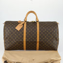 LOUIS VUITTON Monogram Keepall 60 Boston Bag M41422 LV Auth 155480V-12