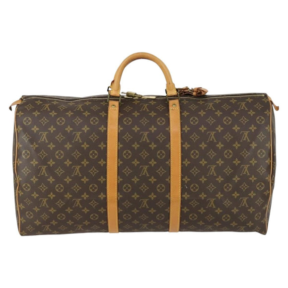 LOUIS VUITTON Monogram Keepall 60 Boston Bag M41422 LV Auth 155480V