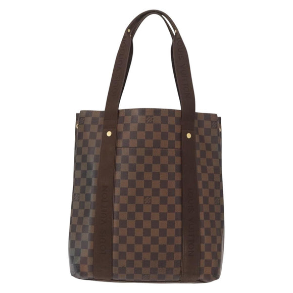 LOUIS VUITTON Damier Ebene Cabas Bobur Tote Bag N52006 LV Auth 155483