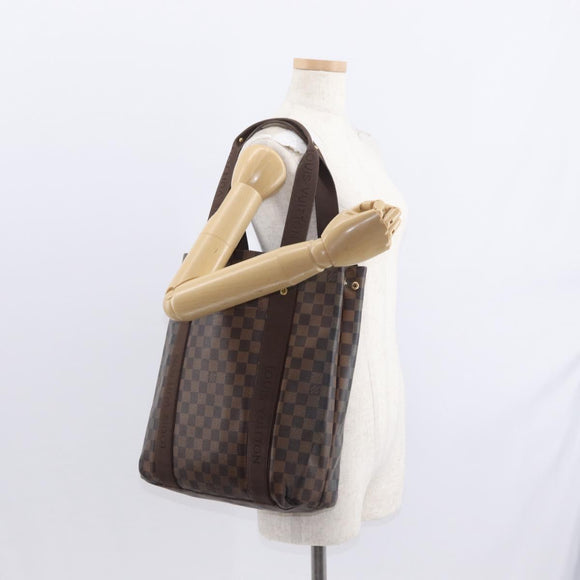LOUIS VUITTON Damier Ebene Cabas Bobur Tote Bag N52006 LV Auth 155483
