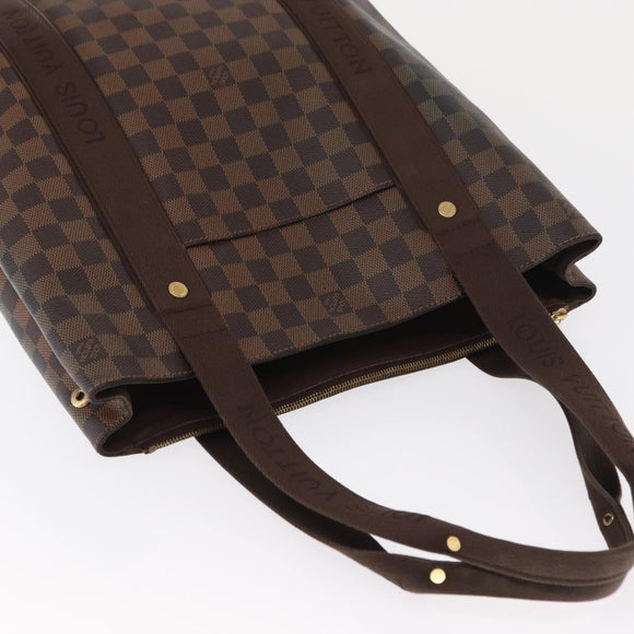 LOUIS VUITTON Damier Ebene Cabas Bobur Tote Bag N52006 LV Auth 155483