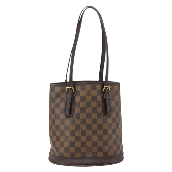 LOUIS VUITTON Damier Ebene Marais Shoulder Bag N42240 LV Auth 155484