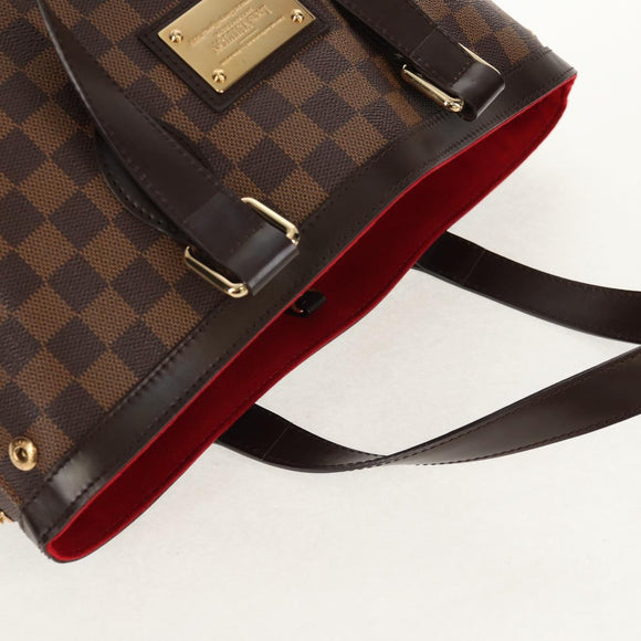LOUIS VUITTON Damier Ebene Hampstead PM Tote Bag N51205 LV Auth 155489V