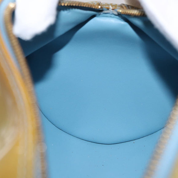 LOUIS VUITTON Monogram Vernis Bedford Hand Bag Baby Blue M91007 LV Auth 155493