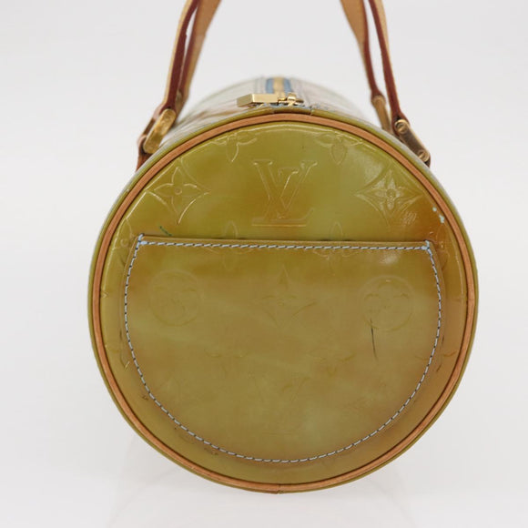 LOUIS VUITTON Monogram Vernis Bedford Hand Bag Baby Blue M91007 LV Auth 155493