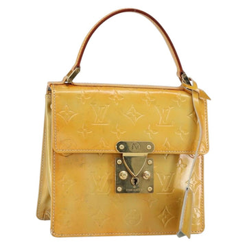 LOUIS VUITTON Monogram Vernis Spring street Hand Bag Gris M91029 LV Auth 155494