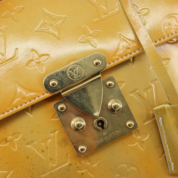 LOUIS VUITTON Monogram Vernis Spring street Hand Bag Gris M91029 LV Auth 155494