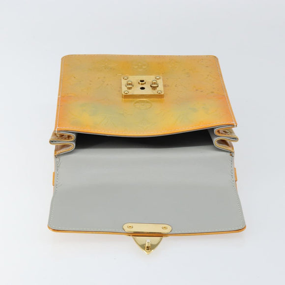 LOUIS VUITTON Monogram Vernis Spring street Hand Bag Gris M91029 LV Auth 155494