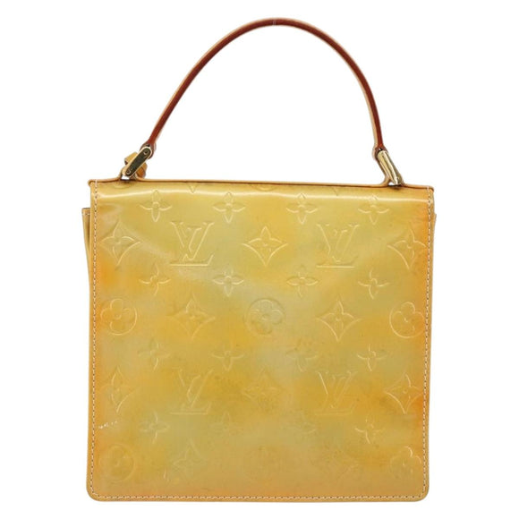 LOUIS VUITTON Monogram Vernis Spring street Hand Bag Gris M91029 LV Auth 155494