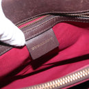 BURBERRY Nova Check Hand Bag Canvas Beige Auth 155496-16