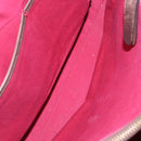 BURBERRY Nova Check Hand Bag Canvas Beige Auth 155496-20