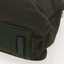 PRADA Tote Bag Nylon Green Silver Auth 155497-12