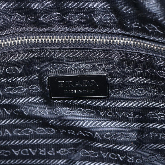 PRADA Tote Bag Nylon Green Silver Auth 155497