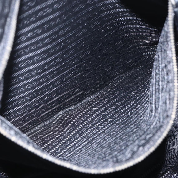 PRADA Tote Bag Nylon Green Silver Auth 155497