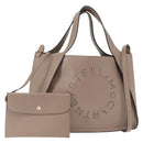 Stella MacCartney Hand Bag Leather 2way Beige Gold 513860 Auth 155498-1