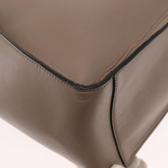 Stella MacCartney Hand Bag Leather 2way Beige Gold 513860 Auth 155498