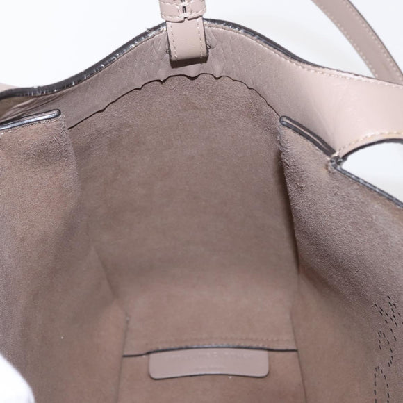 Stella MacCartney Hand Bag Leather 2way Beige Gold 513860 Auth 155498