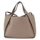 Stella MacCartney Hand Bag Leather 2way Beige Gold 513860 Auth 155498-2