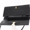 GUCCI Shoulder Bag Leather Black Gold 001 4045 Auth 155502-15