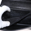 GUCCI Shoulder Bag Leather Black Gold 001 4045 Auth 155502-21