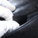 GUCCI Shoulder Bag Leather Black Gold 001 4045 Auth 155502-22