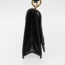 GUCCI Shoulder Bag Leather Black Gold 001 4045 Auth 155502-5