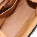 CELINE Macadam Canvas Pouch PVC Leather Brown Gold Auth 155503-11