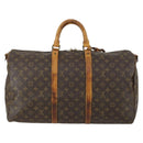 LOUIS VUITTON Monogram Keepall Bandouliere 50 Boston Bag M41416 LV Auth 155506-2