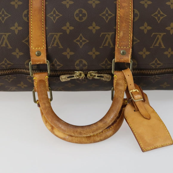 LOUIS VUITTON Monogram Keepall Bandouliere 50 Boston Bag M41416 LV Auth 155506