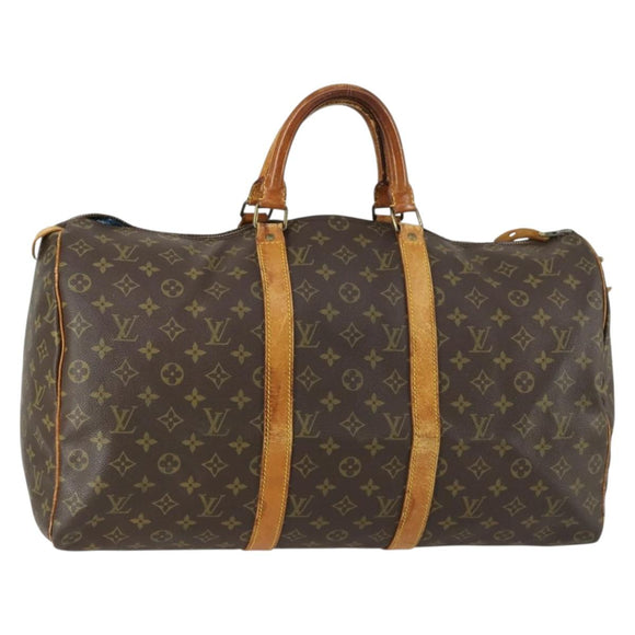 LOUIS VUITTON Monogram Keepall 50 Boston Bag M41426 LV Auth 155514