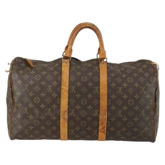 LOUIS VUITTON Monogram Keepall 50 Boston Bag M41426 LV Auth 155514